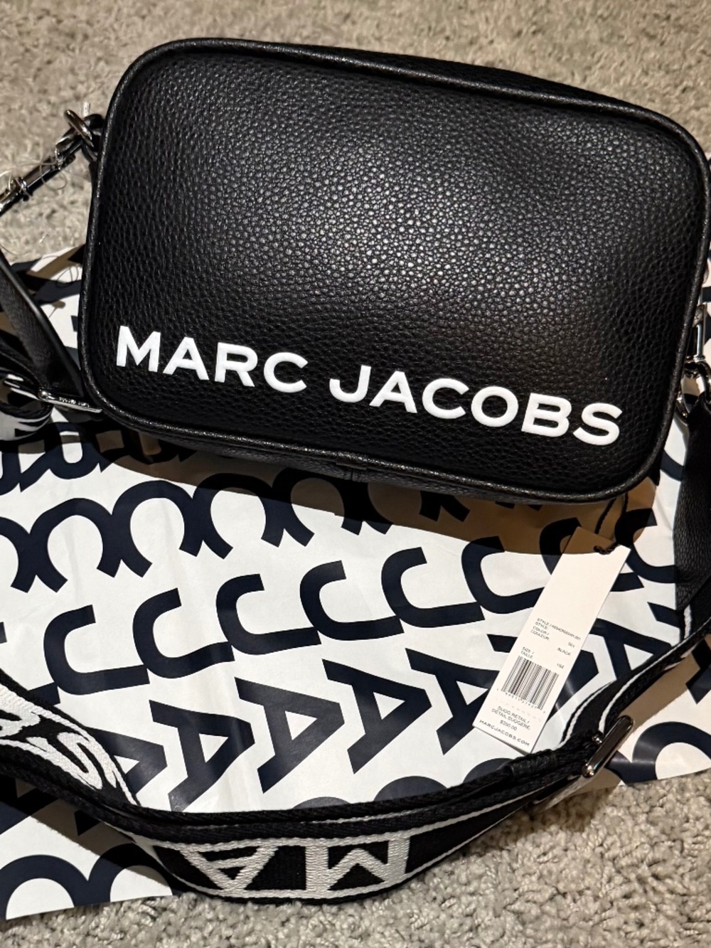 NWT Marc Jacobs Bold Flash Camera Bag Crossbody in Black